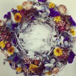 Couronne fleurs séchées- Pom'Violette