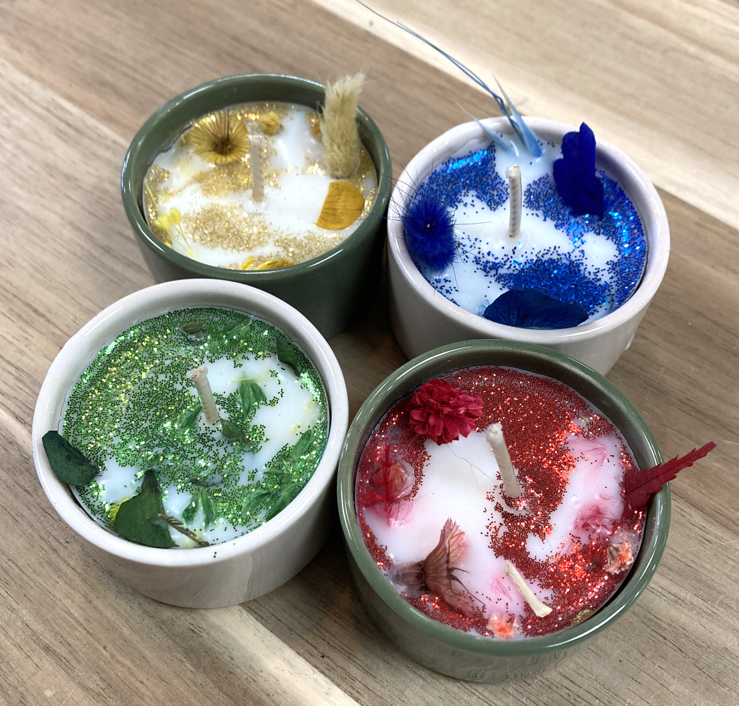 atelier bougies de l'avent Pom'Violette