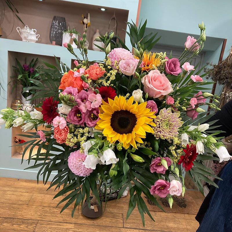 Bouquet d’été champêtre réalisé par Pom’Violette