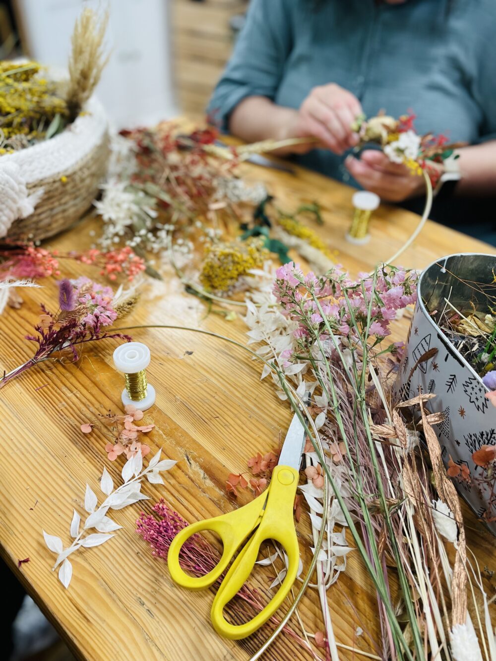 atelier floral pom violette Gex