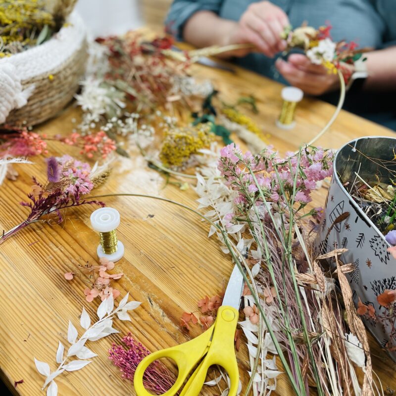 atelier floral pom violette Gex