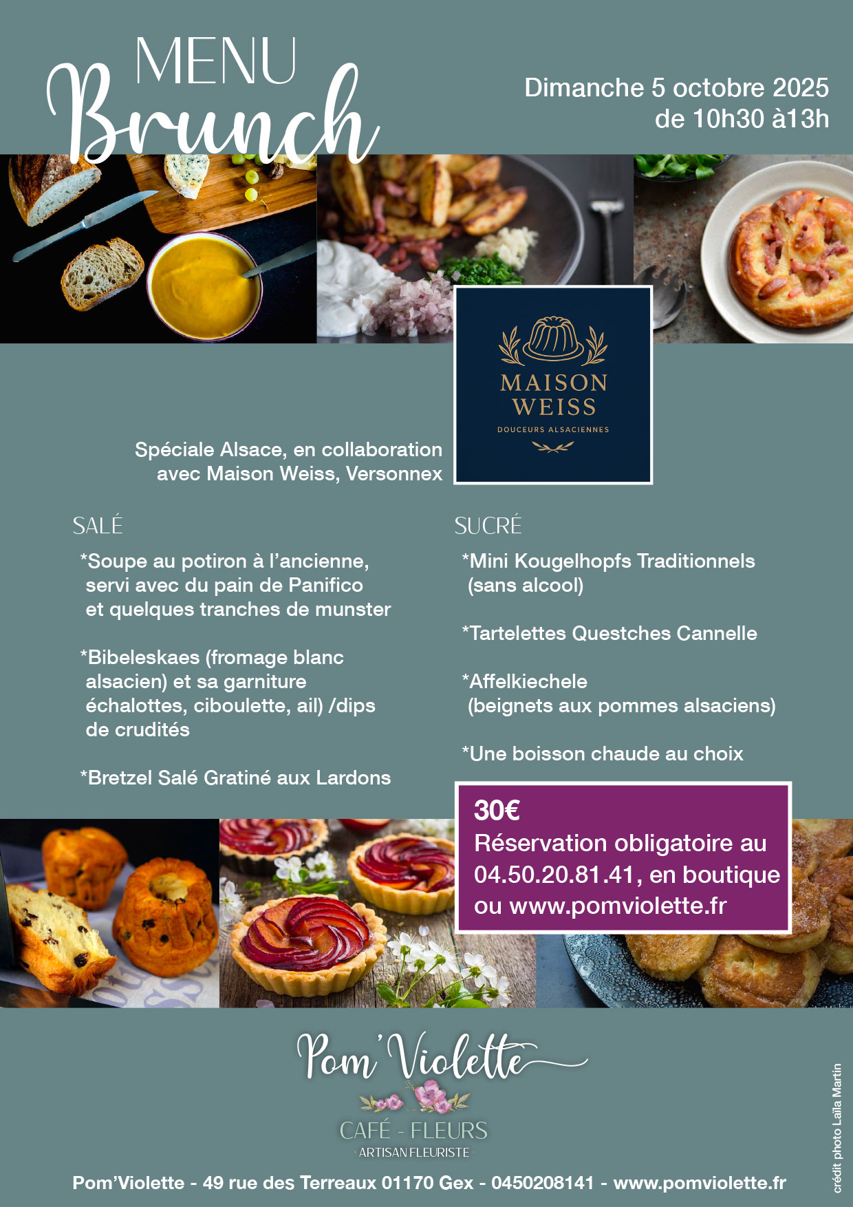 brunch alsacien chez Pom Violette Gex